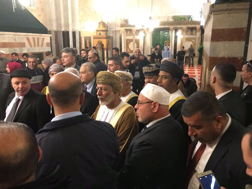 يوسف بن علوي يزور فلسطين