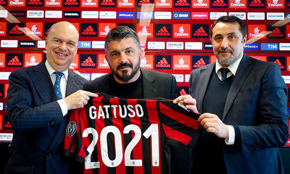 ميلان يجدد التعاقد مع جاتوزو حتى عام 2021