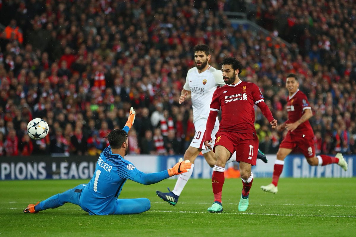 ليفربول يتغلب على روما بخماسية بدوري أبطال أوروبا