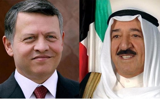 العاهل الأردني يتلقى رسالة من أمير الكويت