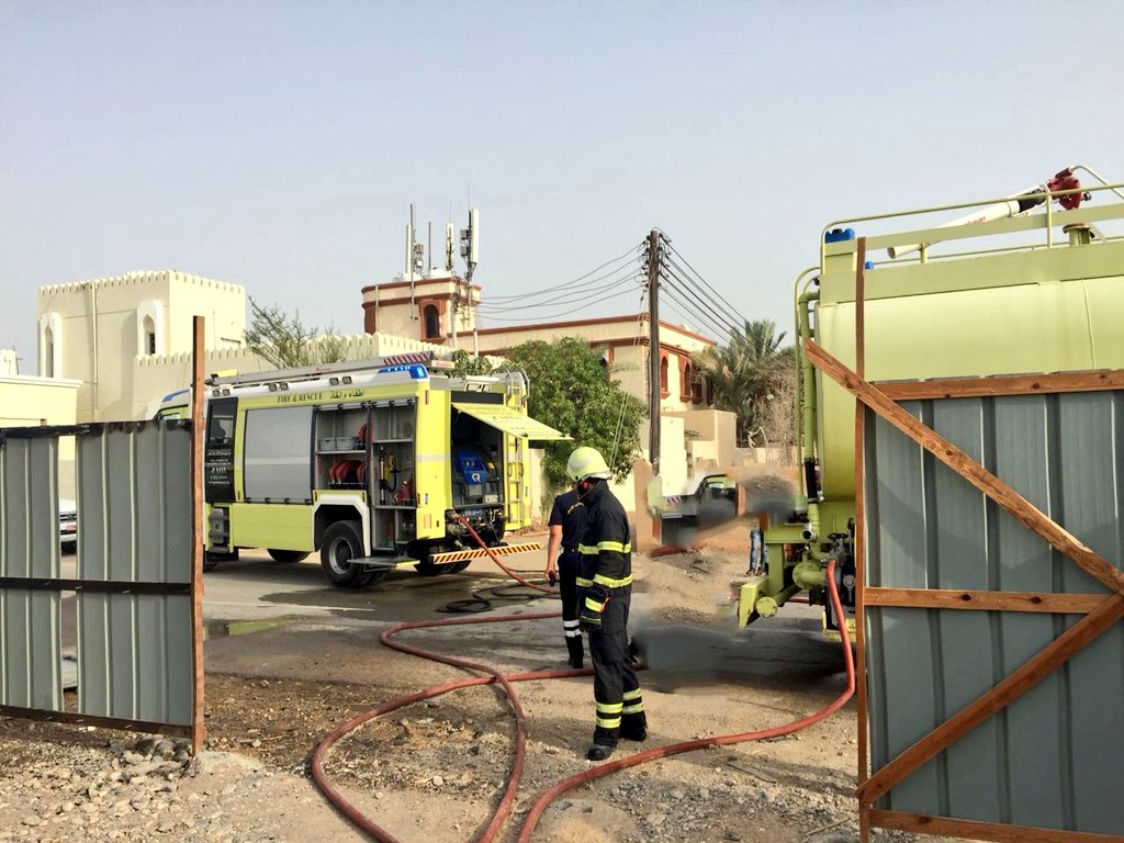 الدفاع المدني يتمكن من السيطرة على حريق بالمعبيلة الجنوبية
