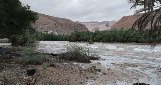 هطول أمطار على عدد من ولايات السلطنة