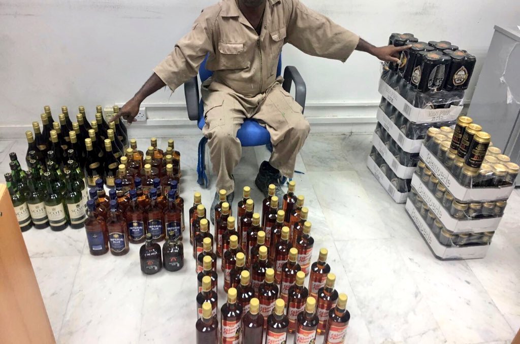 الشرطة تضبط باعة خمور بغلا الصناعية