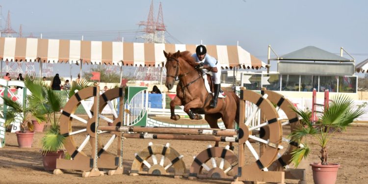 منافسات تشهدها مسابقة قفز الحواجز بولاية بركاء