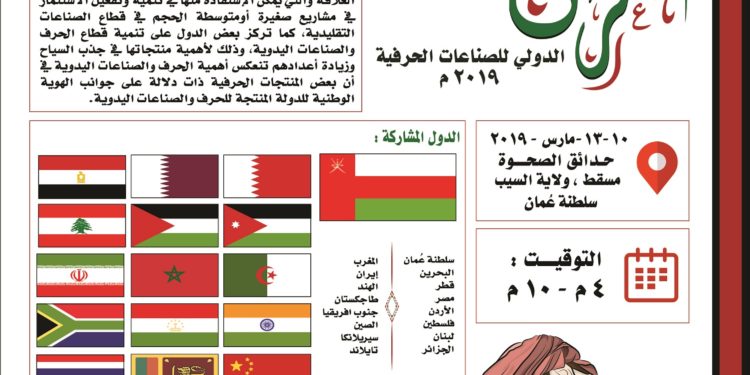 السلطنة تستضيف المعرض الدولي للصناعات الحرفية الثاني