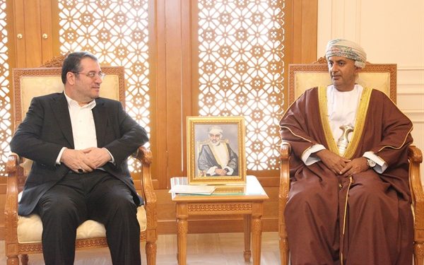 وزير التجارة والصناعة يستقبل وزير الصناعة والمعادن والتجارة الإيراني