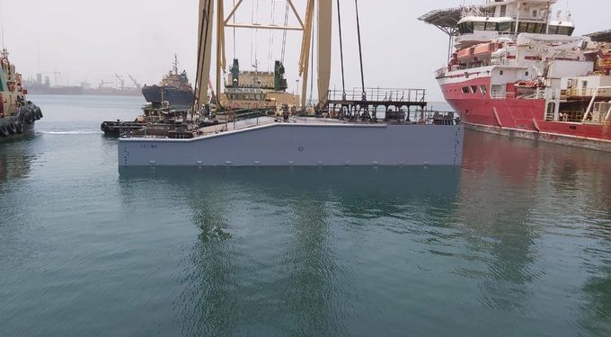 الوطنية للعبارات تنهي بناء جسر شحن المركبات