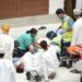 الدفاع المدني ينفذ تمريناً لإسعاف شخص مصاب في المبنى الرئيسي لعمانتل