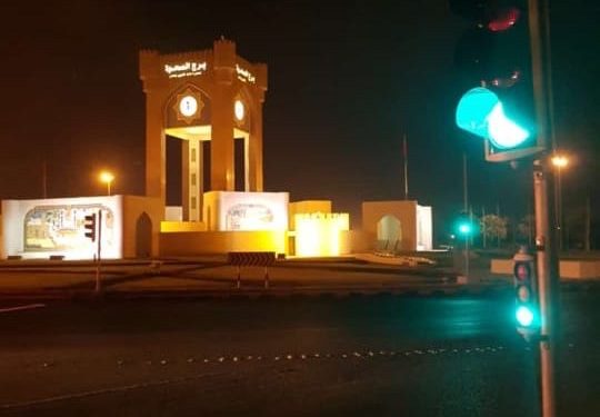 تحديد موعد تشغيل إشارات المرور في دوار برج الصحوة