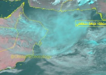 الارصاد العمانية: توقعات بهطول  أمطار متفاوتة الغزارة