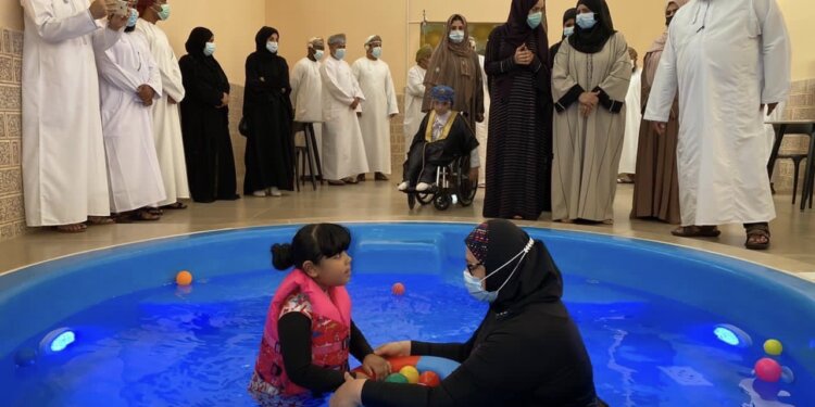 ‬⁩تدشين وحدة العلاج المائي الخاصة للأشخاص ذوي الإعاقة‬⁩