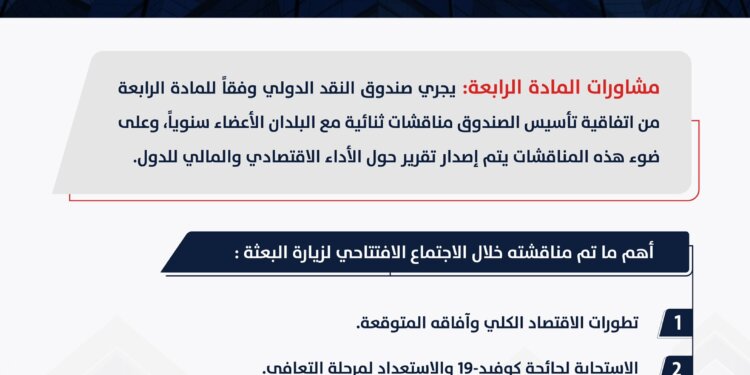 بعثة من خبراء صندوق النقد الدولي يعقدون زيارة افتراضية للسلطنة