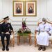 الأمين العام بوزارة الدفاع يستقبل رئيس الأركان العامة للدفاع بجمهورية إيطاليا