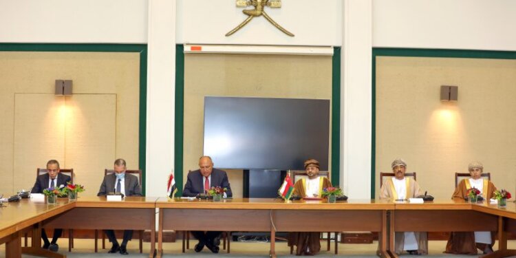 وزيرا الخارجية العُماني والمصري يستعرضان علاقات التعاون الثنائي القائمة بين البلدين الشقيقين