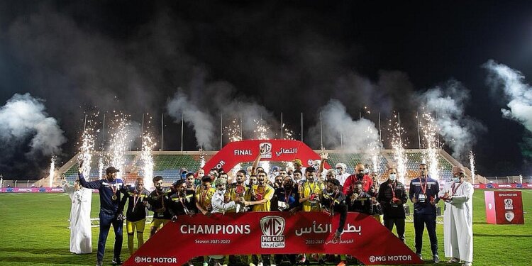 نادي بهلاء يتوج بطلًا لكأس إم جي لكرة القدم