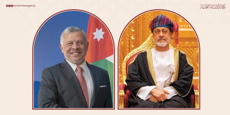 جلالة السلطان يُجري اتصالا هاتفيا بأخيه ملك الأردن