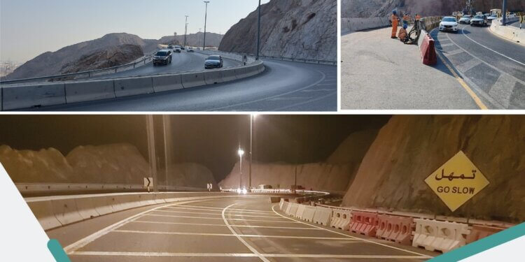 لمرتادي شارع “الجبل العامرات” فتح حارتين للمسار المتجه من العامرات إلى بوشر