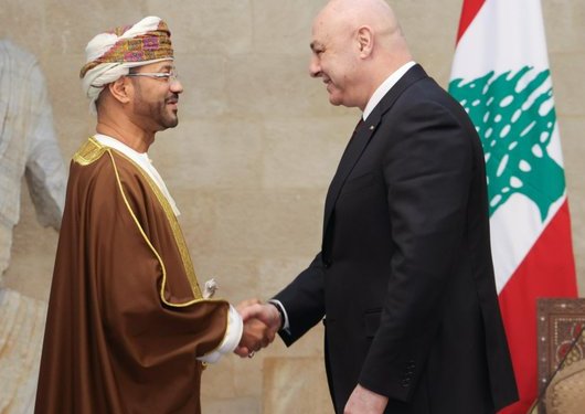 تحيات جلالة السلطان إلى رئيس الجمهورية اللبنانية