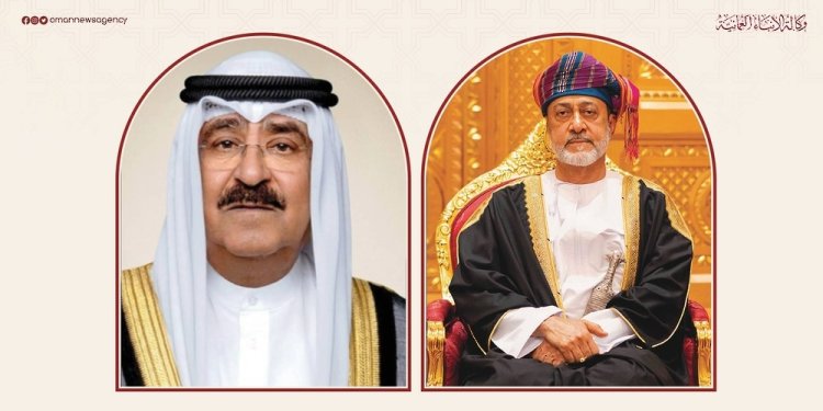 جلالةُ السُّلطان المعظّم يتلقّى برقية شكر جوابيّة من أمير الكويت