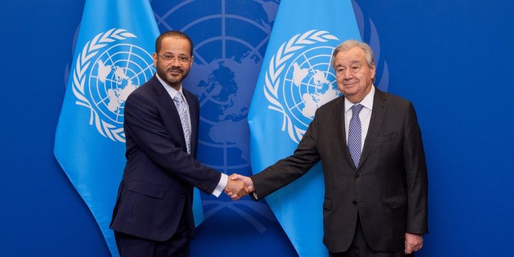 السيد بدر والأمين العام للأمم المتحدة يؤكدان ضرورة وقف إطلاق النار في غزة ودعم الحلول السياسية