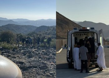 طيران الشرطة ينفّذ عملية إنقاذ طارئة في الجبل الأخضر