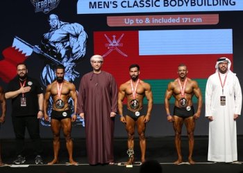منتخبنا الوطني لبناء الأجسام والفيزيك يظفر بوصافة غرب آسيا