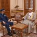 وزير المكتب السلطاني يستقبل قائد القوات الجوية الملكية السعودية