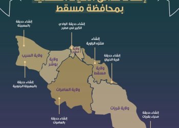 ‏في مسقط‬⁩ : إنشاء وتأهيل 7 حدائق