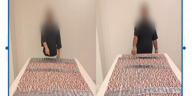 إحباط تهريب أكثر من 4900 قرصٍ من المؤثرات العقلية بمطار مسقط
