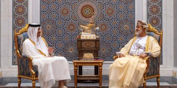 جلالة السُّلطان يستقبل رئيس مجلس الوزراء وزير الخارجية بدولة قطر