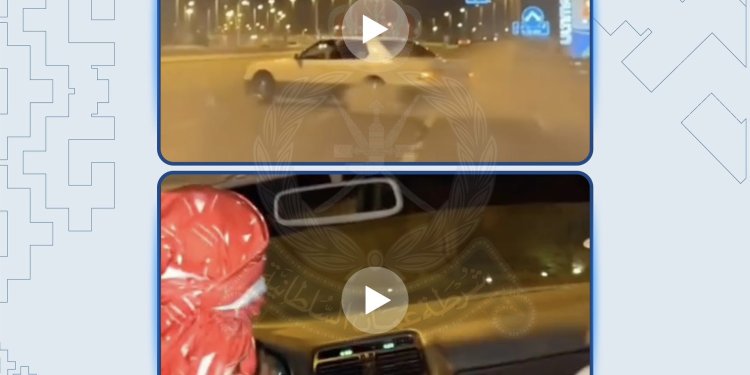 استعراض وتفحيط على الطريق العام.. ضبط ثلاثة مواطنين في صحار